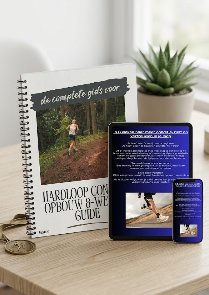 De Hardloop Conditie Opbouw gids op tablet en telefoon